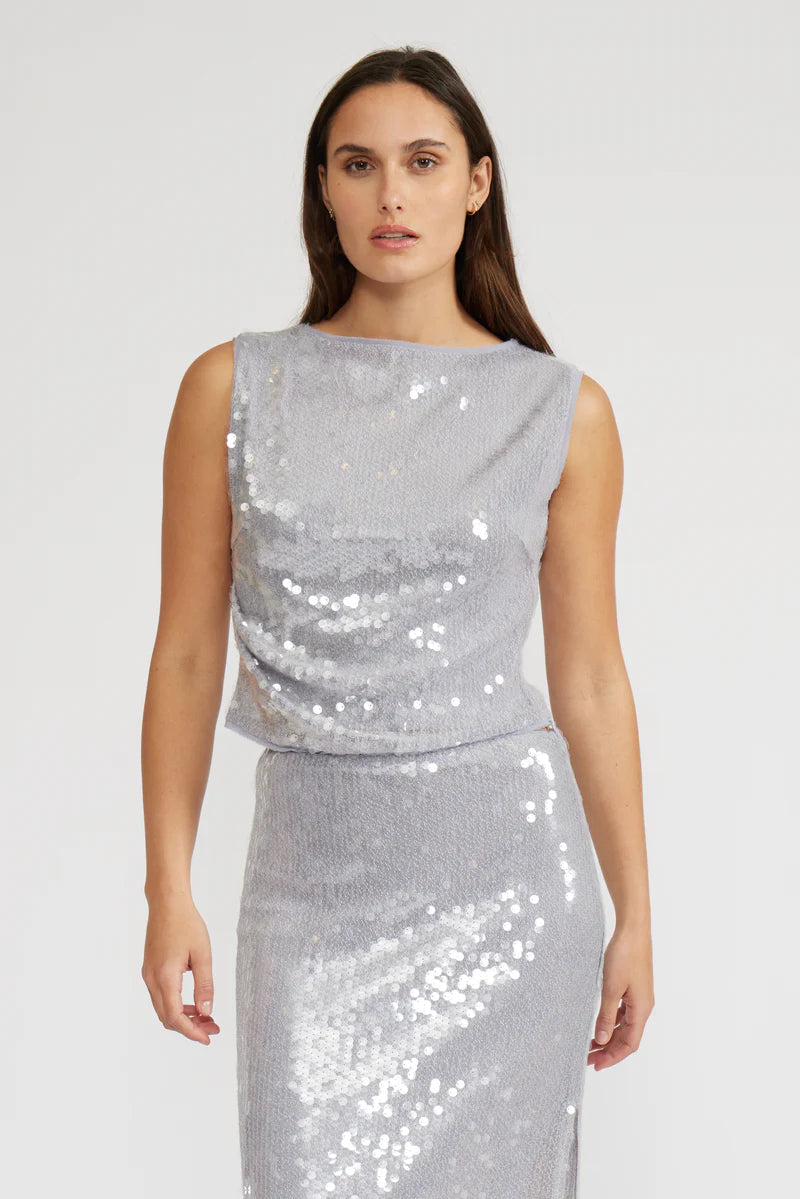 Lucy Paris Michelle Sequined Top | Shop Eleanor - Holiday Party Tops