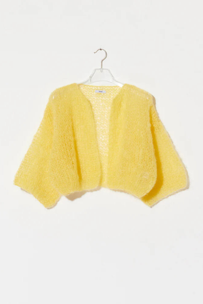 Maiami Mohair Light Short Sleeve Cardi | Shop Eleanor