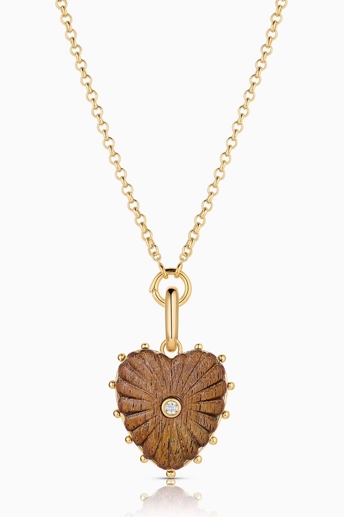 Thatch Malene Coconut Heart Charm | Shop Eleanor
