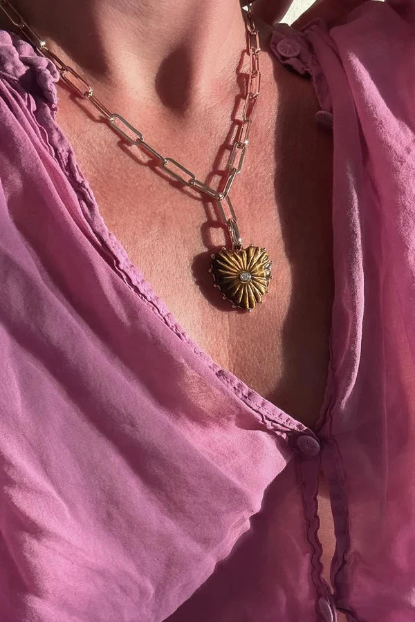 Thatch Jewelry Malene Tiger's Eye Pendant Charm | Shop Eleanor