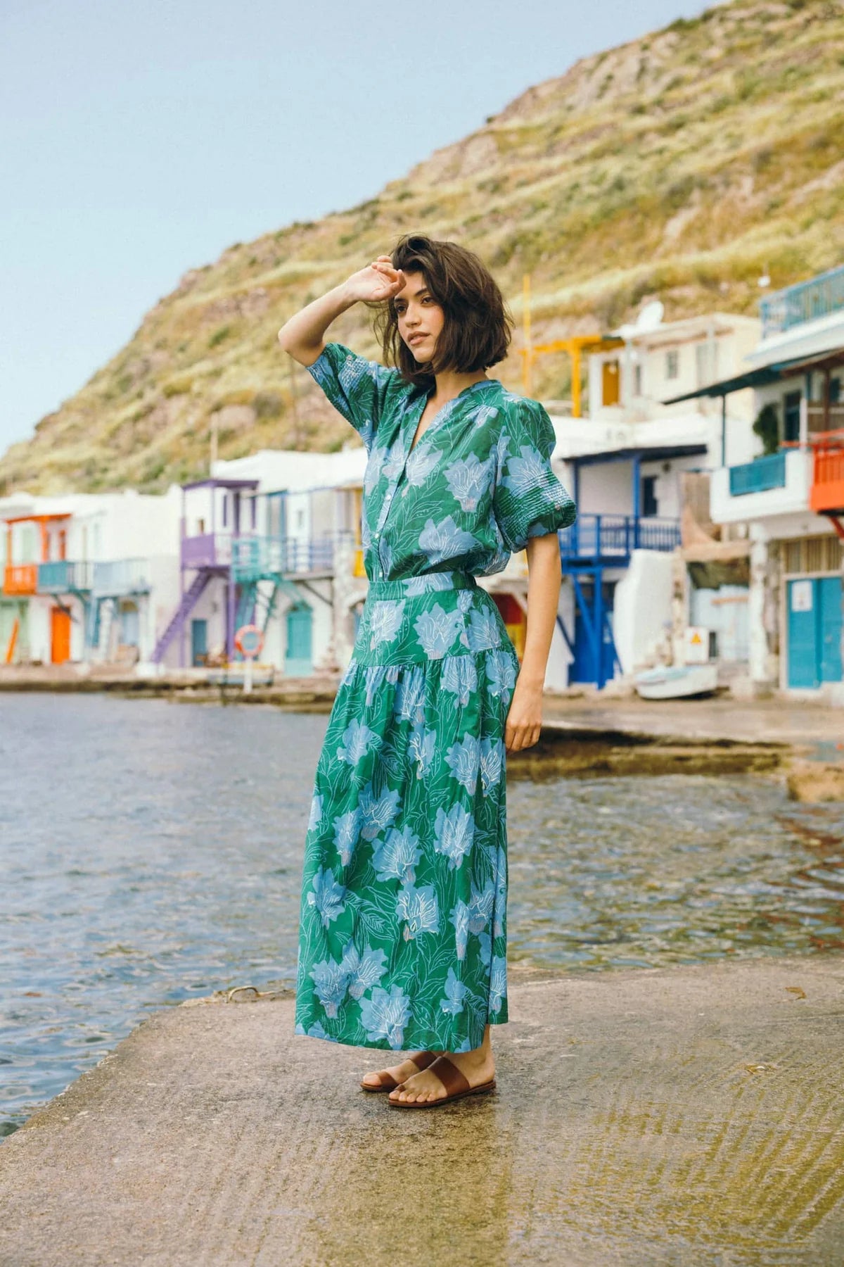 Trovata Lydia Skirt in Blue Orchid | Shop Eleanor - Women's Clothing