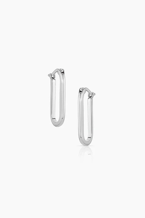 Thatch Nadine Hoop Earrings in Silver | Shop Eleanor