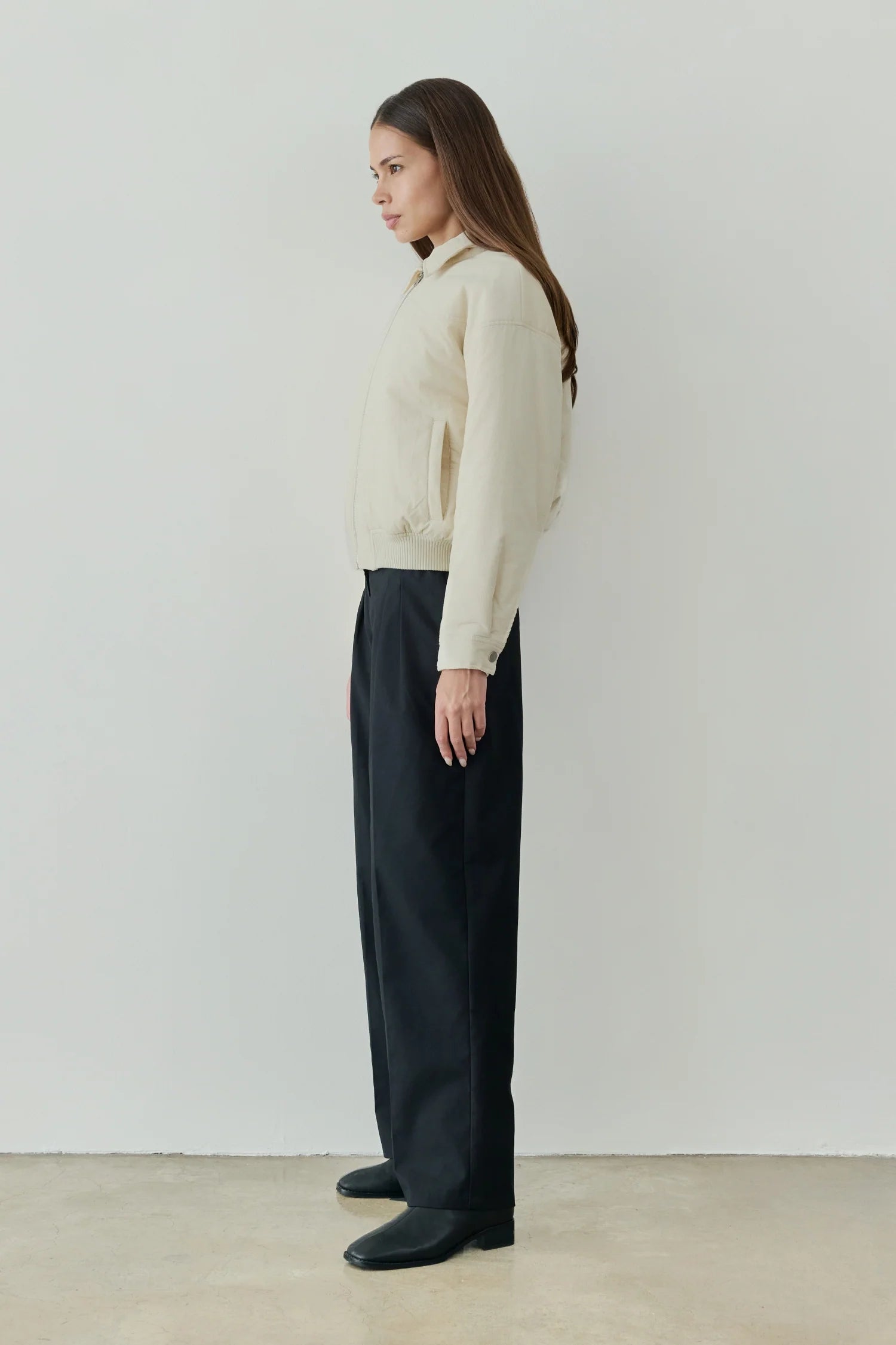 Mod Ref The Kade Collared Jacket in Cream | Shop Eleanor