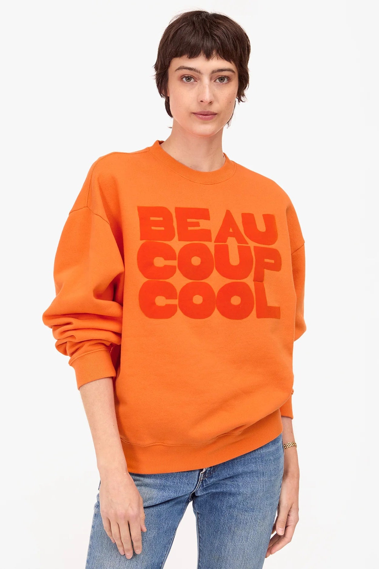 Clare V. Oversized Sweatshirt in Beaucoup Cool | Shop Eleanor