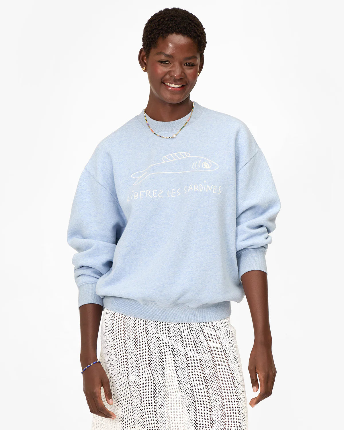 Liberez Les Sardines - Heather Blue