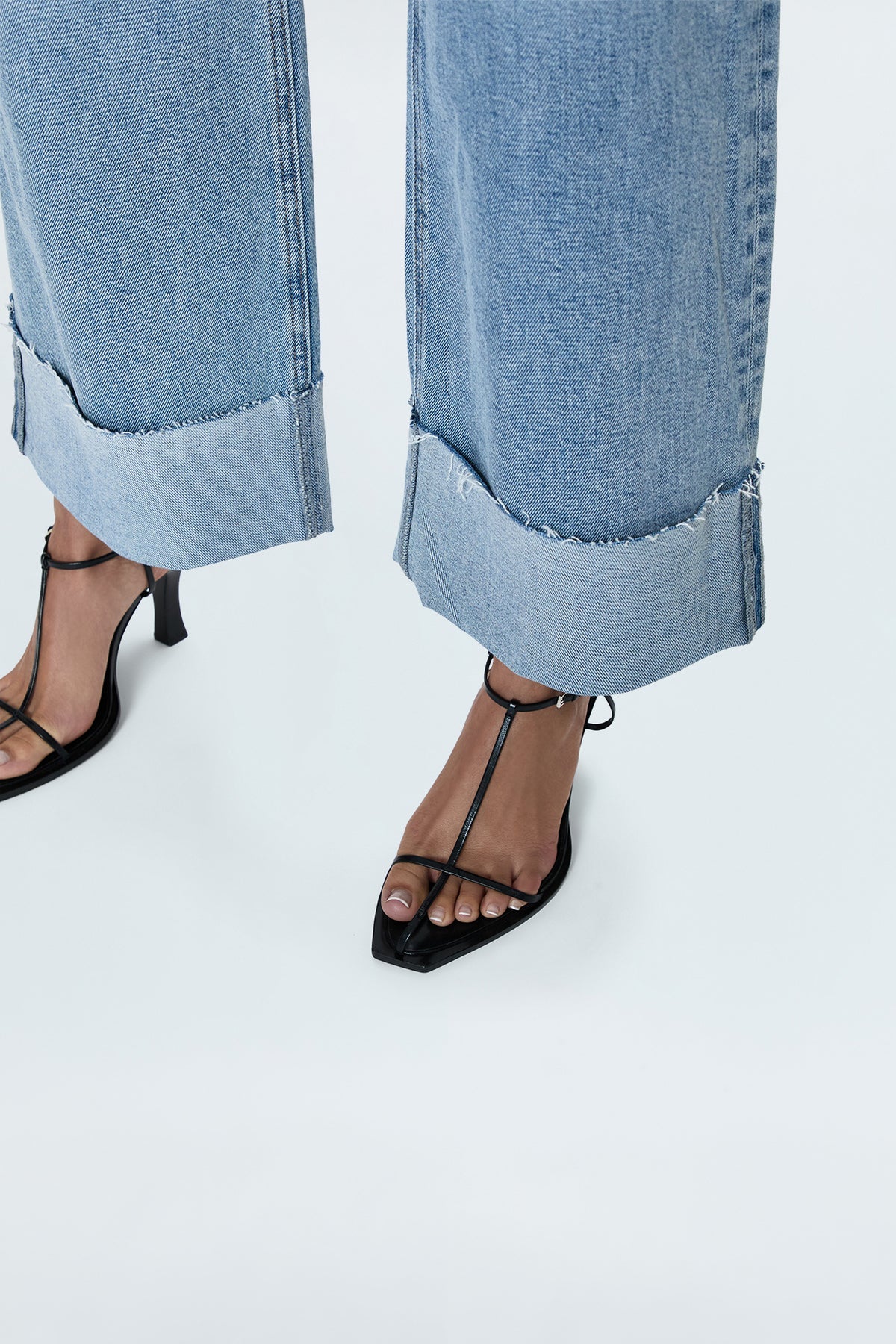Pistola Lana High Rise Ultra Wide Jean in Snowcat | Shop Eleanor