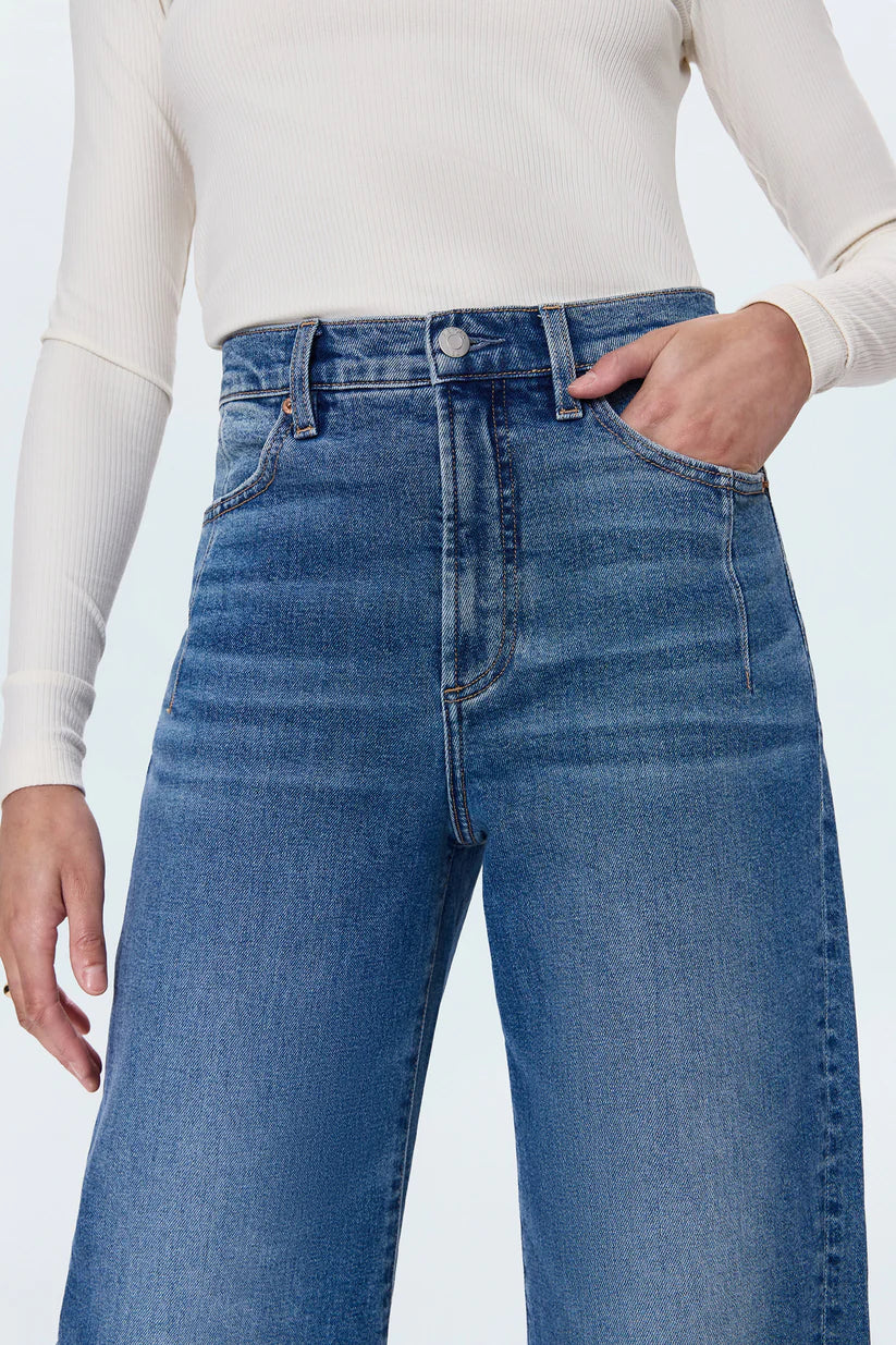 Pistola Kyra High Rise Curved Leg Cropped Stretch Denim Jeans in Soho | Shop Eleanor