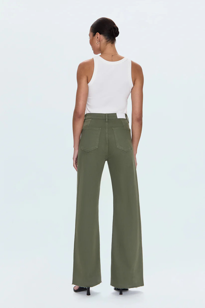The Pistola Penny High Rise Wide Leg Jean in Meadow | Shop Eleanor