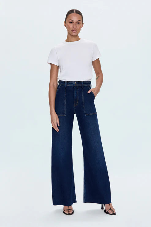Pistola Penny Utility Denim Pants in Calluna | Shop Eleanor