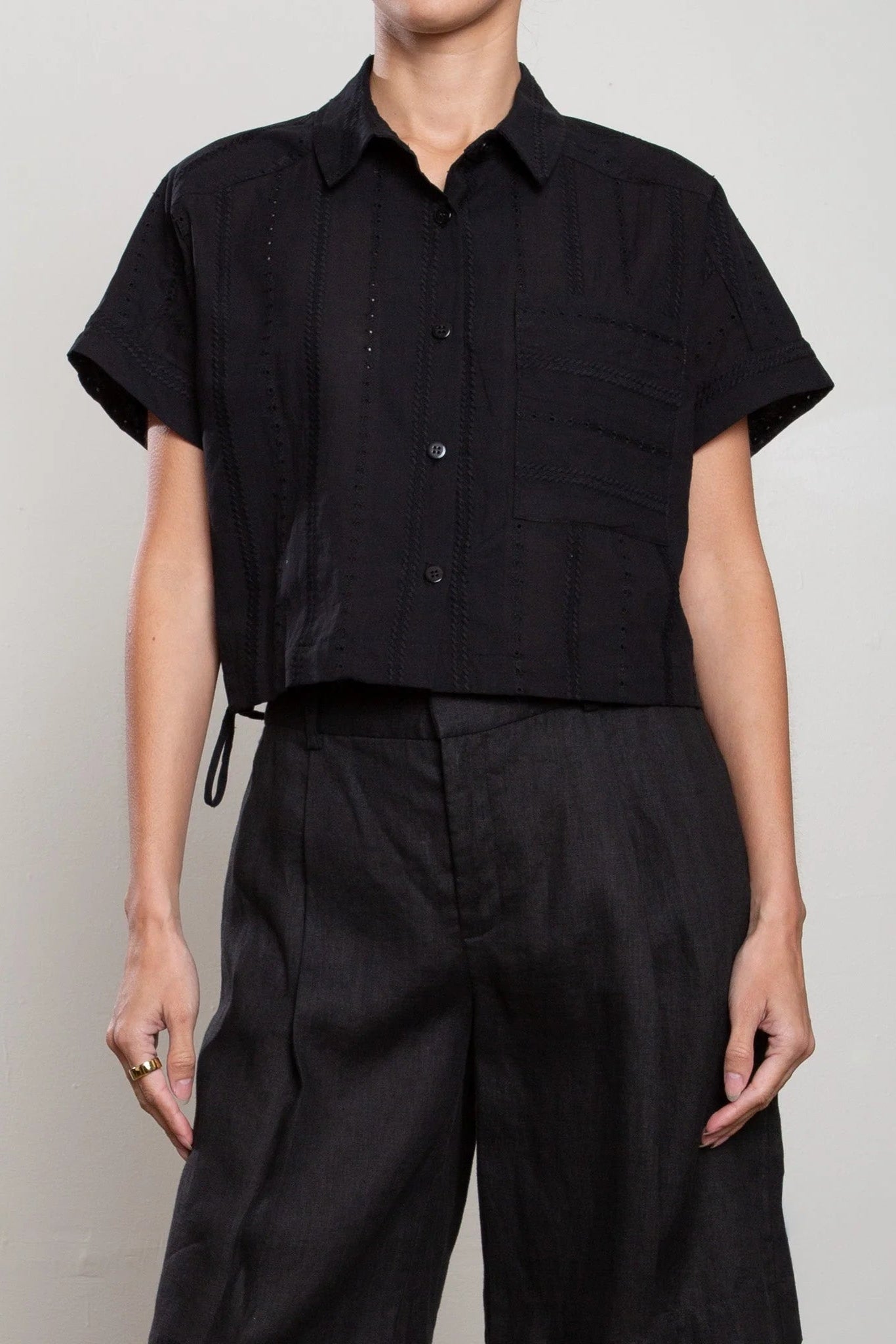 Pharaoh Zoe Shirt in Black | Shop Eleanor - Women's Apparel Boutique