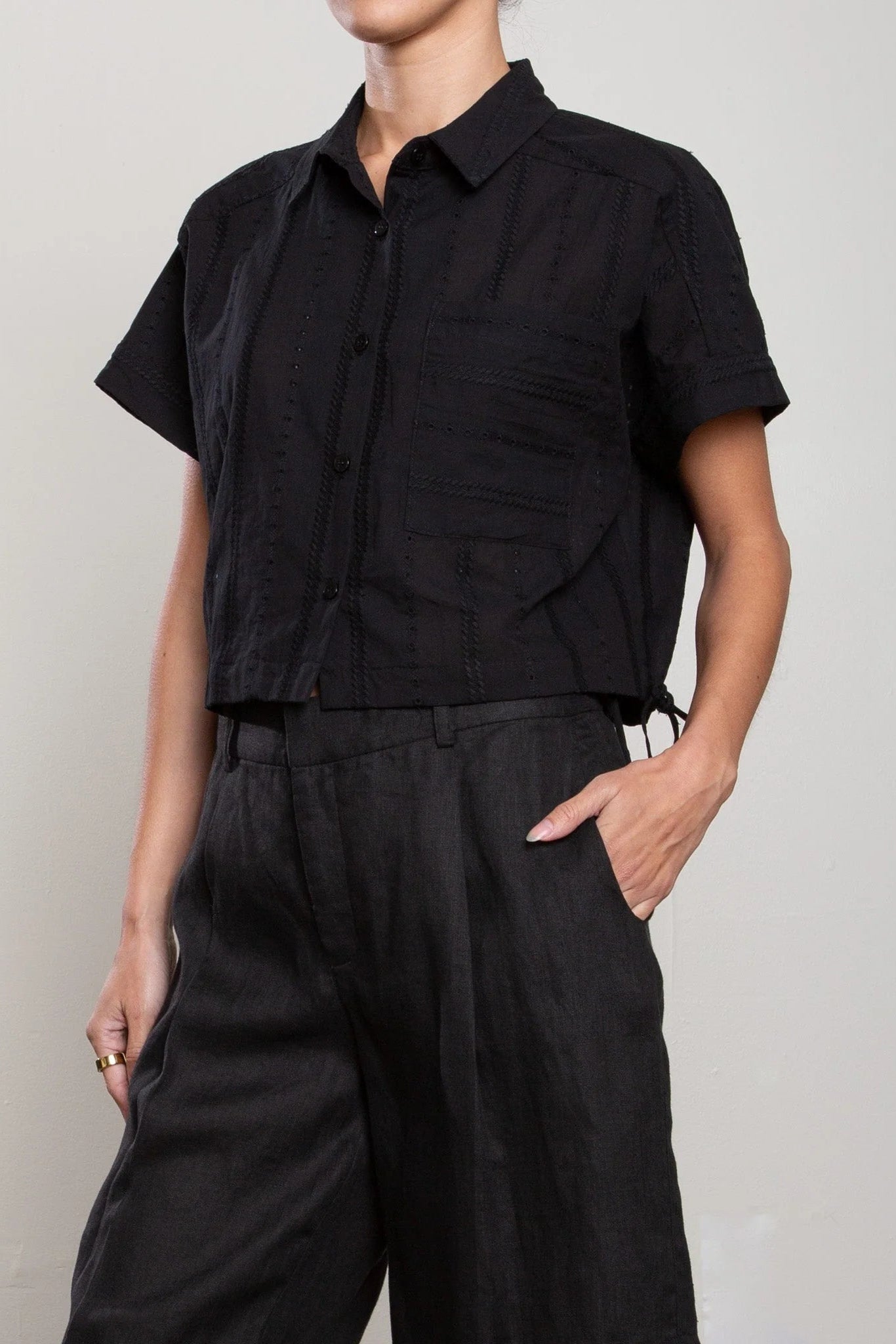 Pharaoh Zoe Shirt in Black | Shop Eleanor - Women's Apparel Boutique