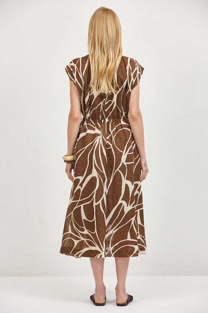 A.Ren Yselle Dress in Chocolate | Shop Eleanor