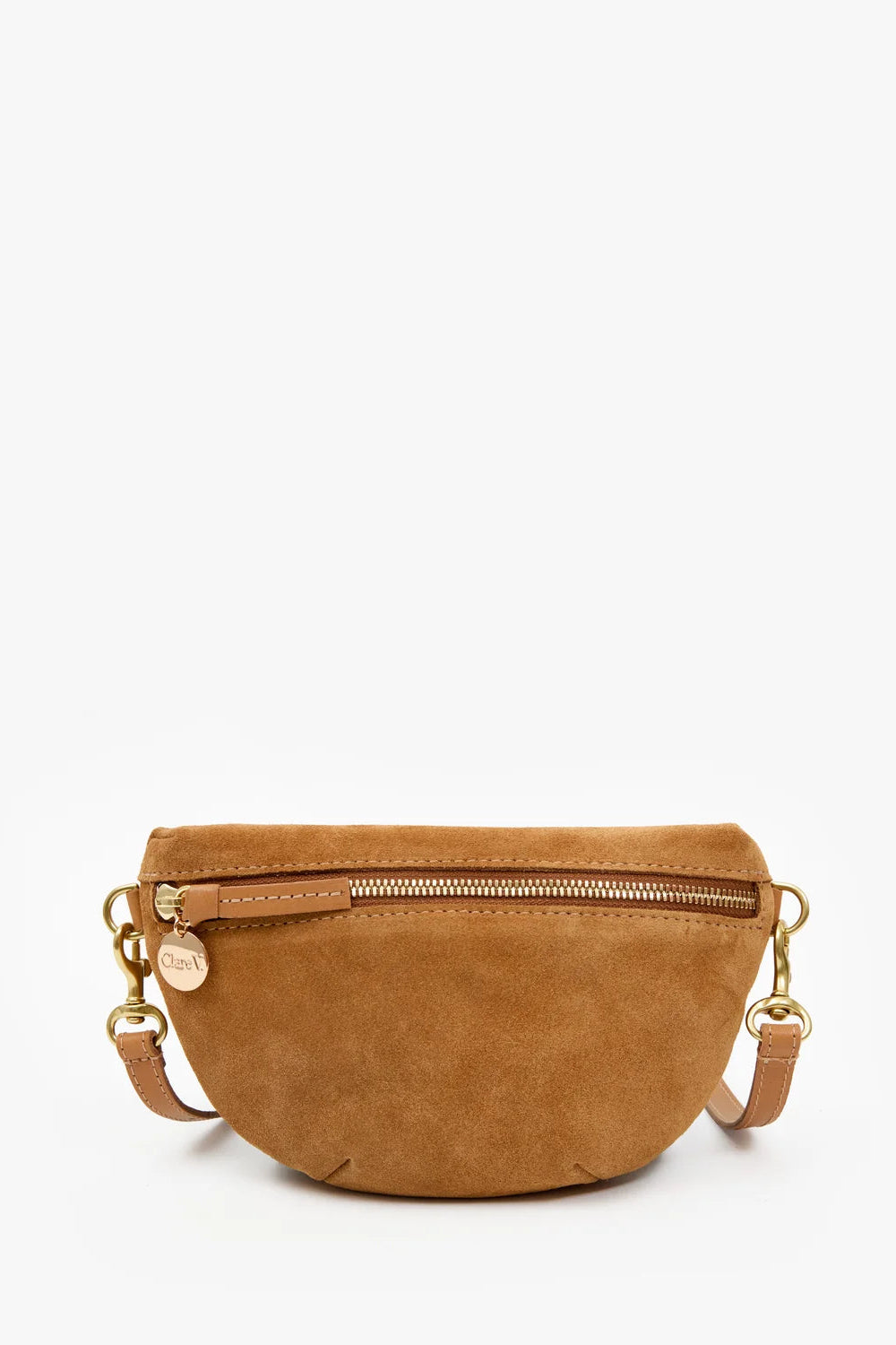Clare V. Petite Fanny in Caramel Suede | Shop Eleanor