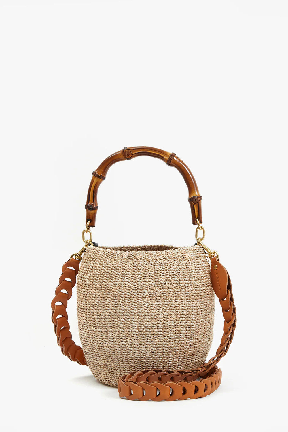 Clare V. Pot de Miel w/ Bamboo Handle in Cream | Shop Eleanor
