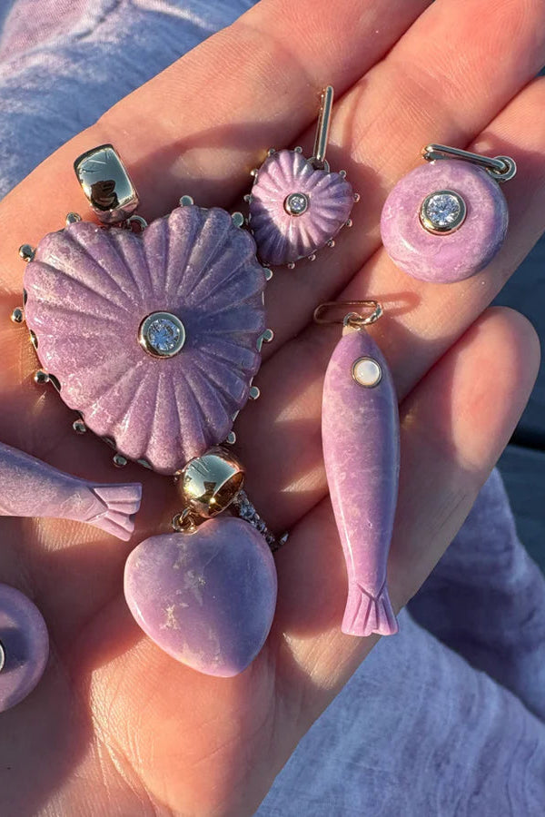 Thatch Fortuna Purple Mica Fish Charm | Shop Eleanor