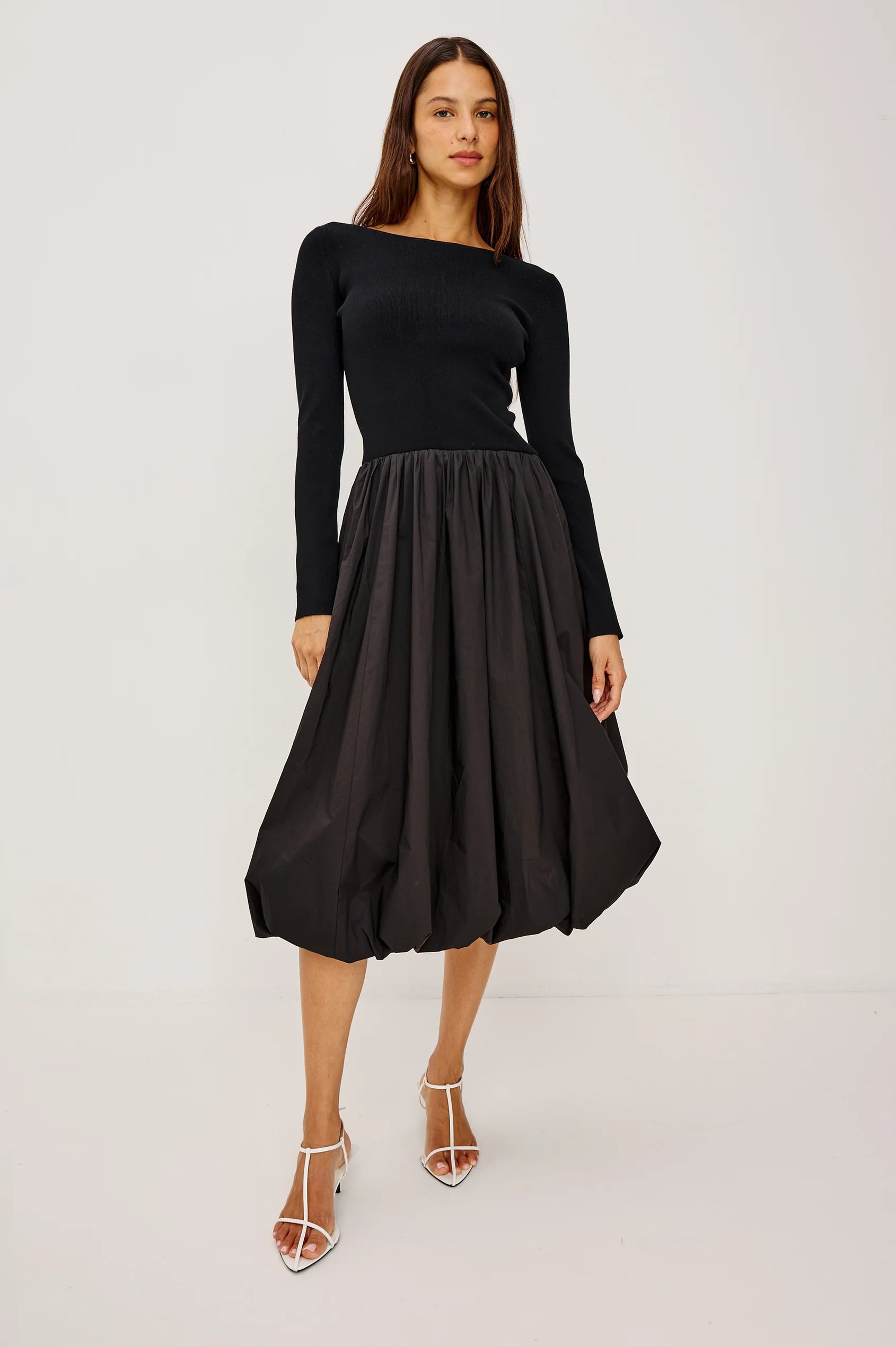 Rails Romana Bubble Skirt Dress in Black | Shop Eleanor - Women's Holiday Dresses
