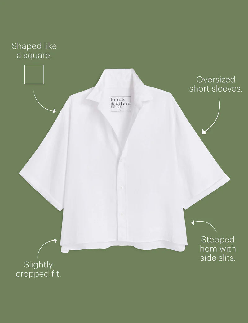 Frank & Eileen Rosie Short Sleeve Linen Button-Up | Shop Eleanor