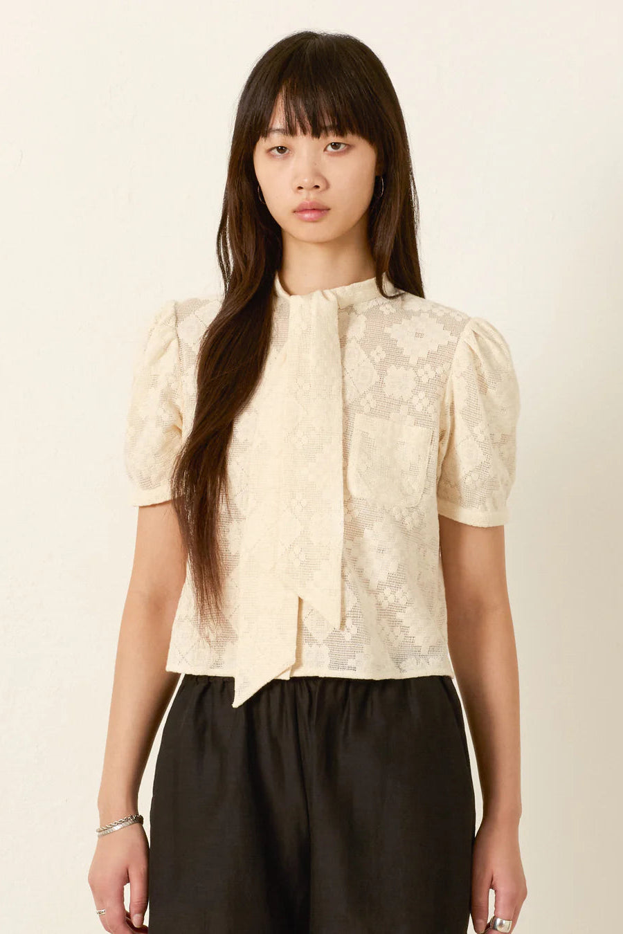 Alix of Bohemia Chance Off-White Lace Top | Shop Eleanor
