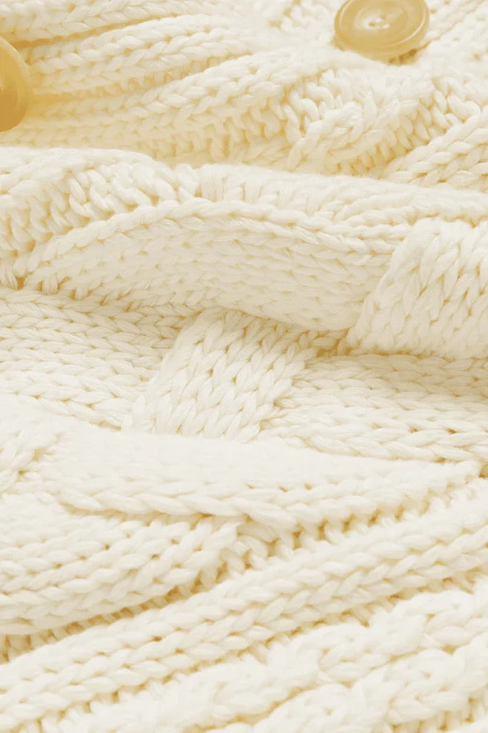 Frank and Eileen Relaxed Fit Textured Knitted Cardigan Sweater in Ivory | Shop Eleanor