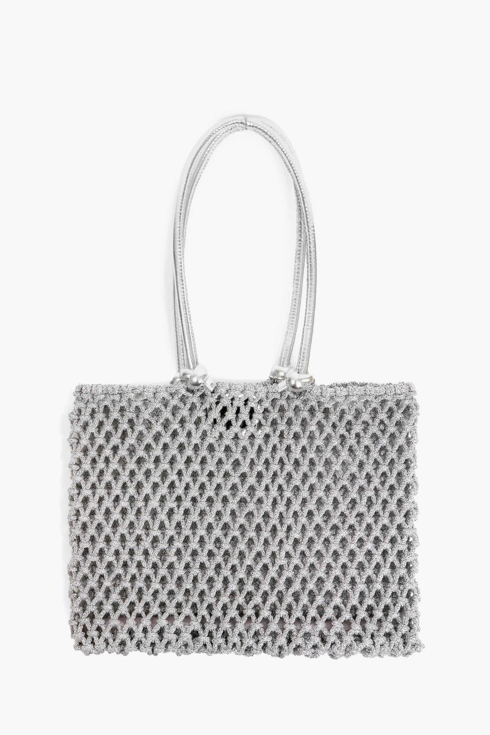 Clare V. Sandy Tote in Silver | Shop Eleanor - Women's Luxury Handbags