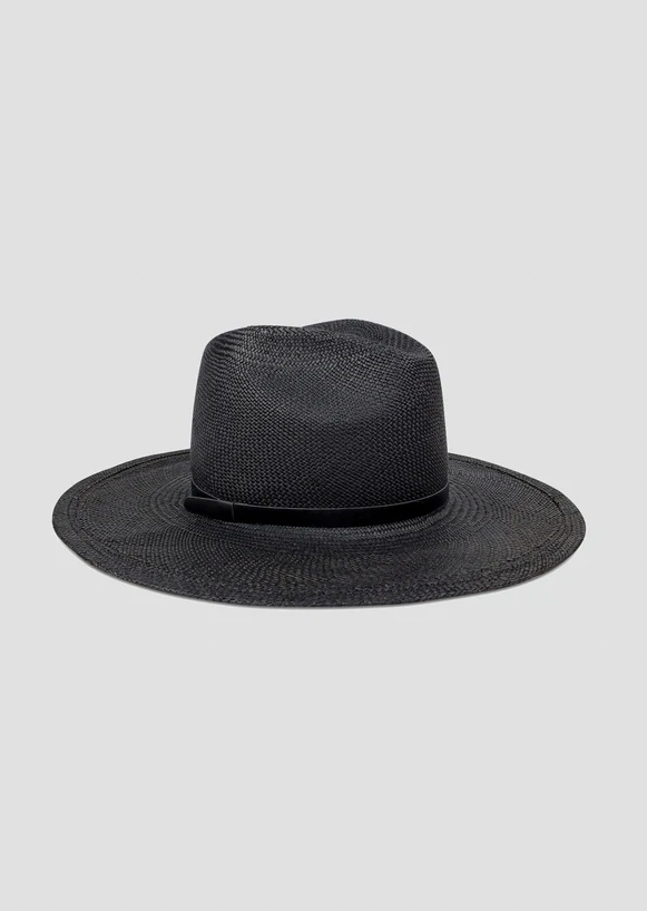 The Jill XL Panama hat in black from Hat Attack