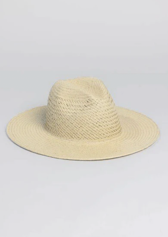 The Hat Attack Luxe Vented Packable Hat in Natural 