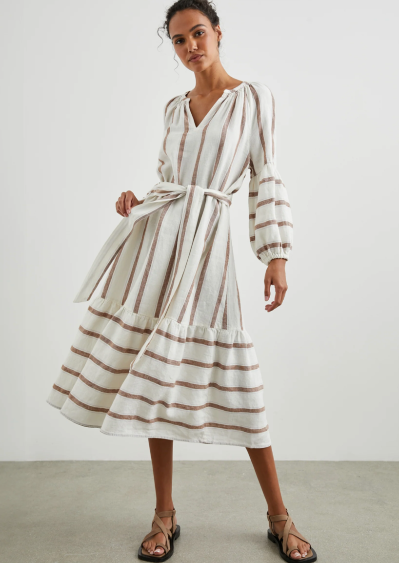 The Lucinda Dress from Rails in Coconut Stripe