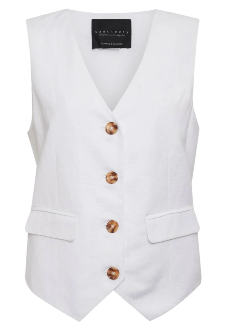 The Timeless Vest from Sanctuary in White