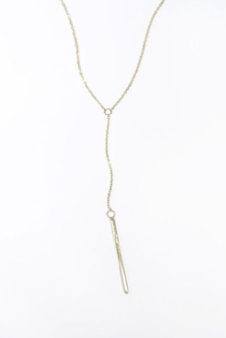 Talisman Linear Y Necklace in 14k Gold | Shop Eleanor