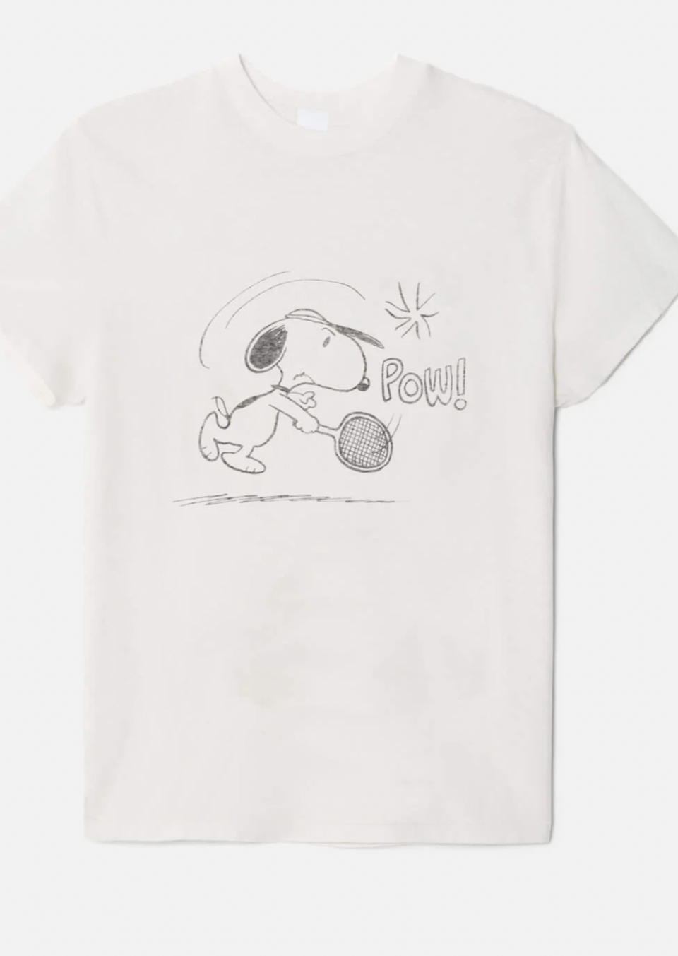 The Re/Done Classic Snoopy Tee in white 
