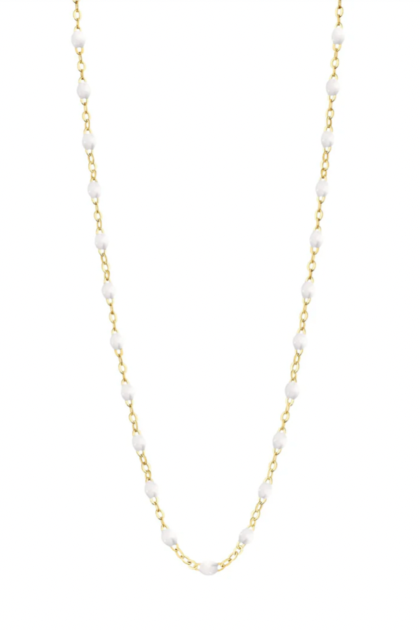 The Classic Gigi 16.5" Necklace in White | Shop Eleanor