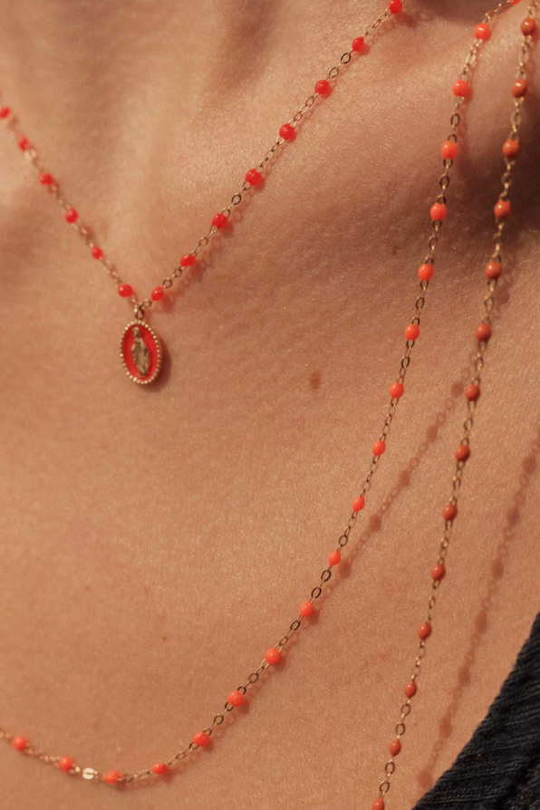 The Classic Gigi CLOZEAU 19.7" Necklace in Orange