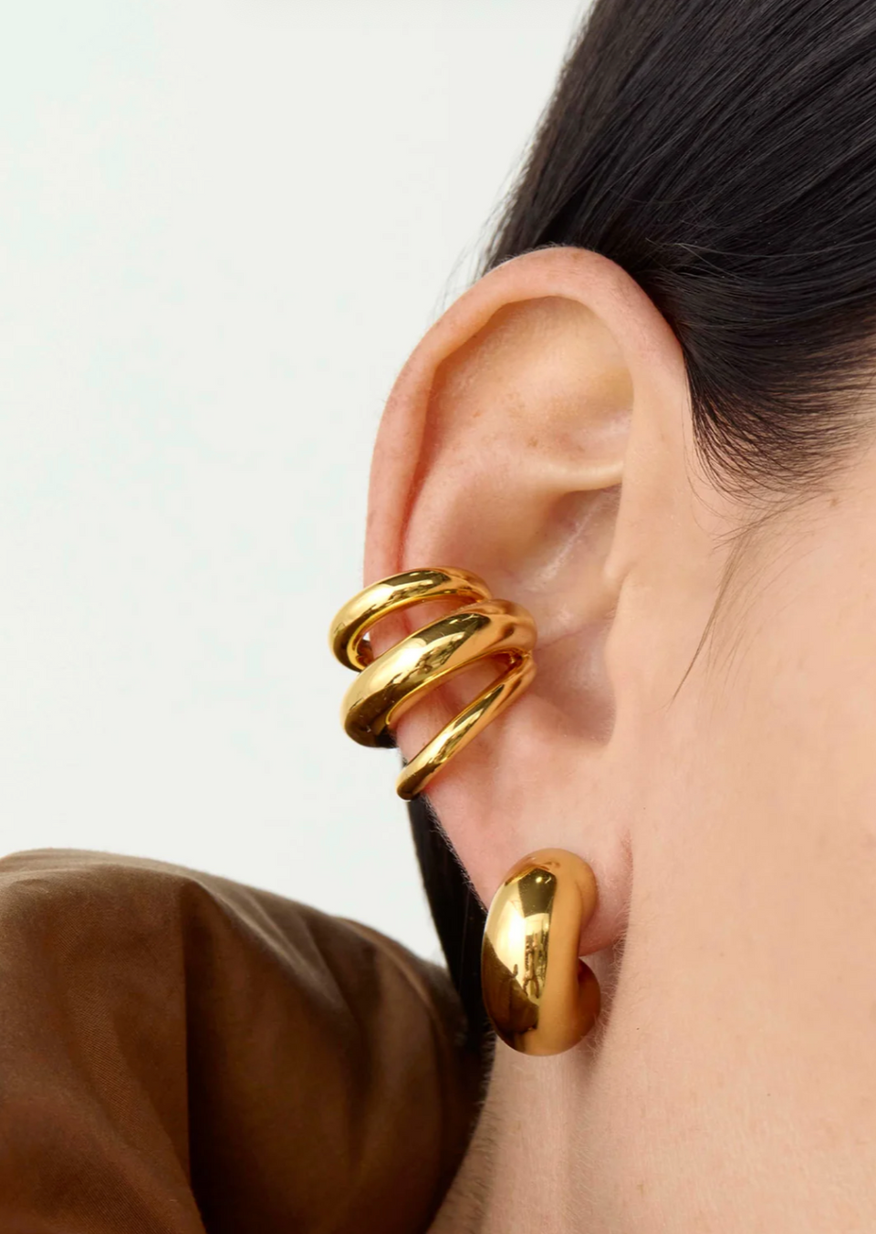 Tome Triple Ear Cuff - Gold