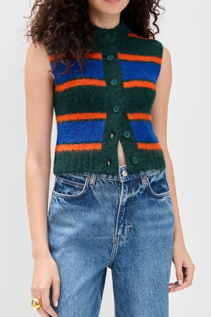 The Tiny Big Sister Striped Vest | Shop Eleanor - Women's Apparel