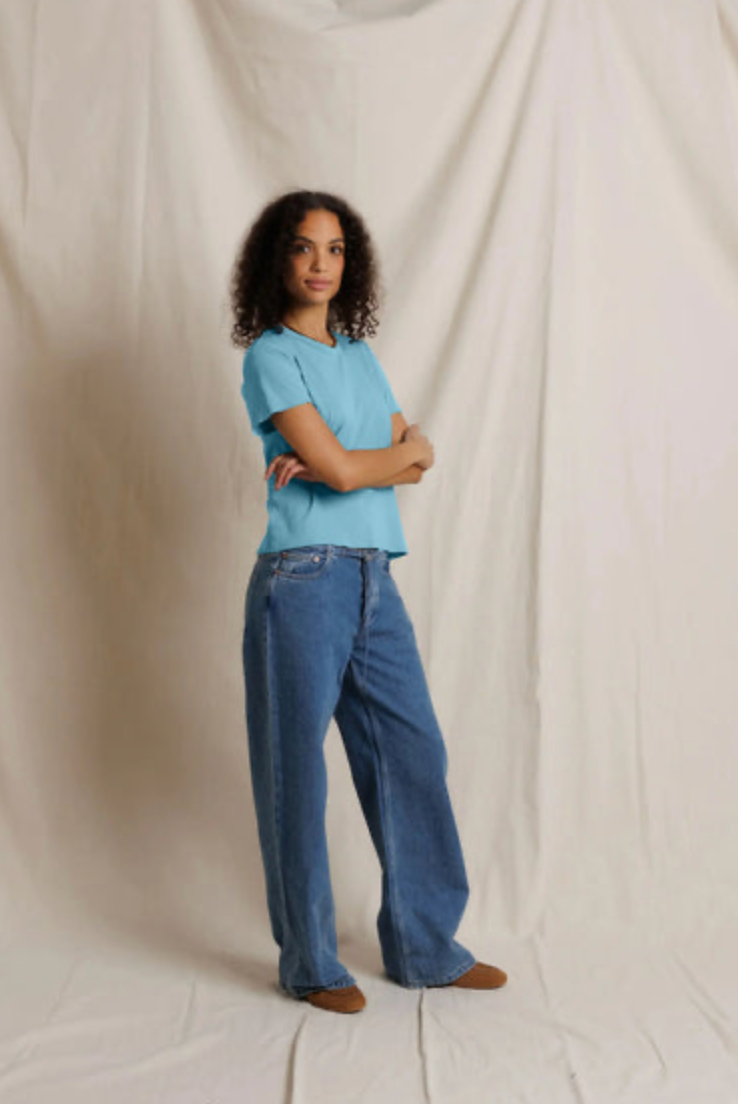 Perfect White Tee Harley in Milky Blue | Shop Eleanor