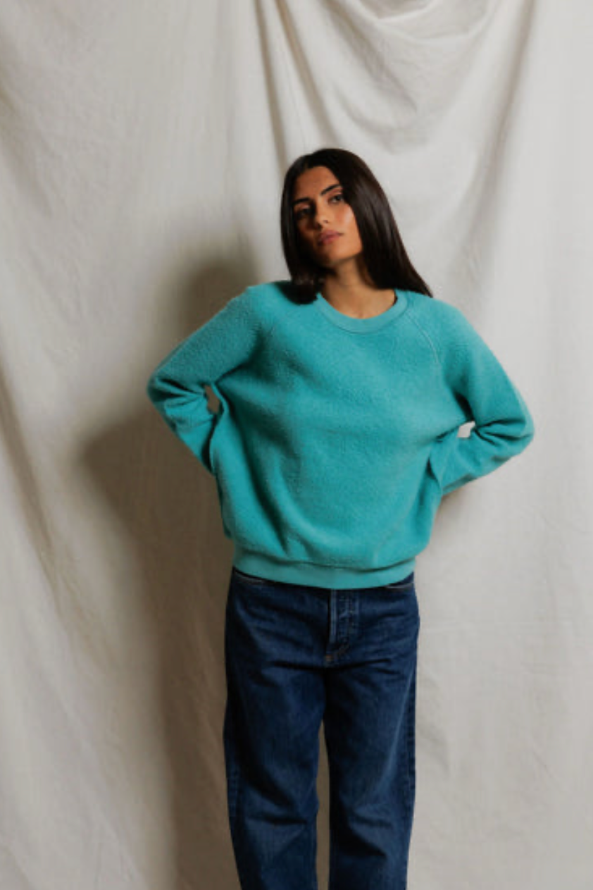 Perfect White Tee Ziggy in Teal Blue | Shop Eleanor