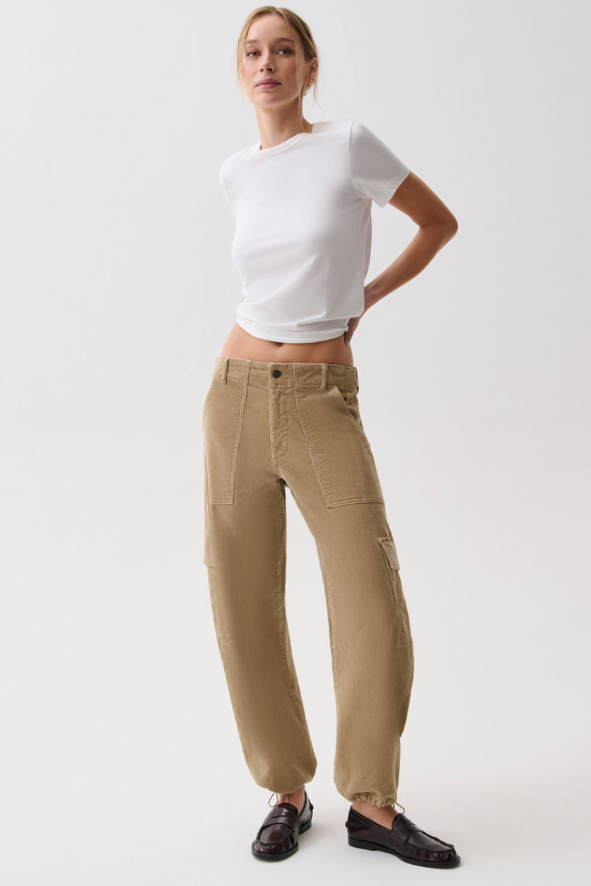 Pistola Honor Utility Cord Cargo Pant in Camel | Shop Eleanor