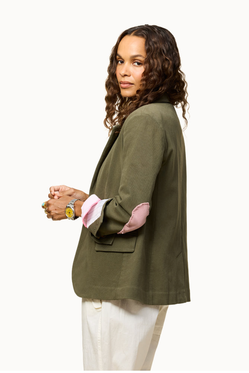 Kerri Rosenthal Workday Love Blazer in Army Green | Shop Eleanor