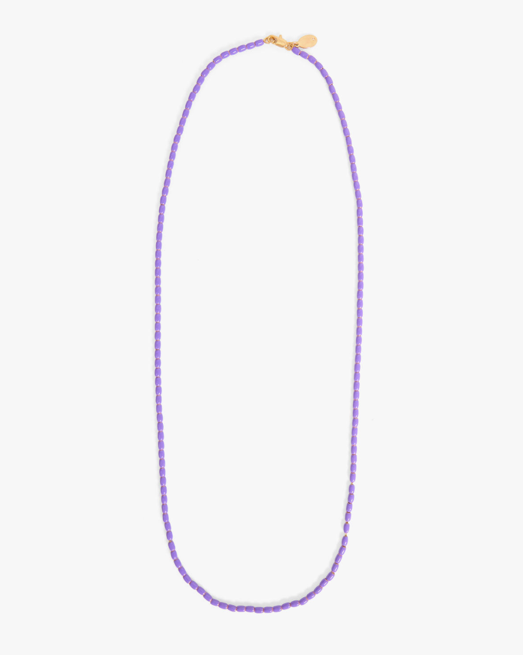 Enamel Barrel Necklace in Jacaranda | Shop Eleanor