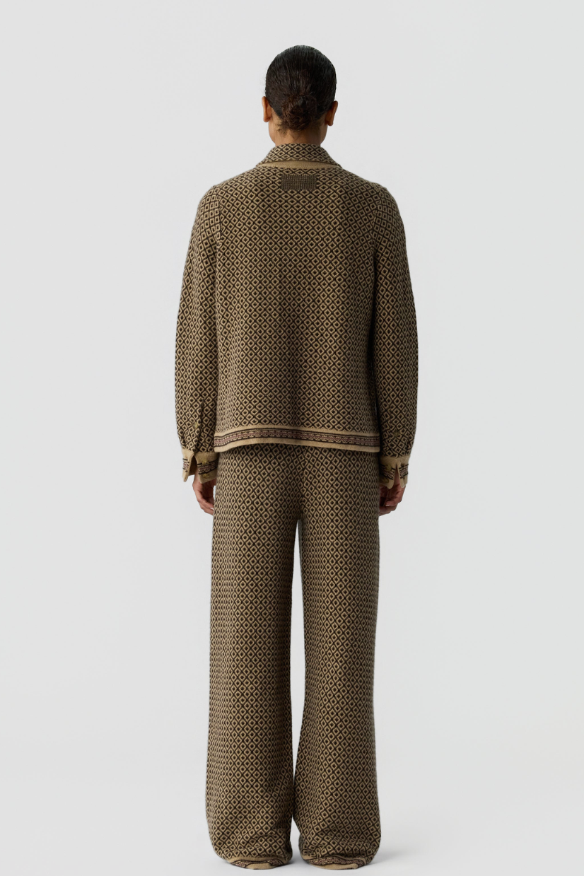 Guest in Residence Dylan Marquise Shirt in Burnt Cocoa Combo | Shop Eleanor