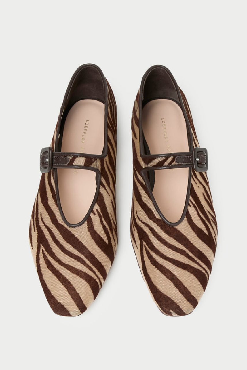 The Junia Zebra Mary Jane Flat from Loeffler Randall | Shop Eleanor