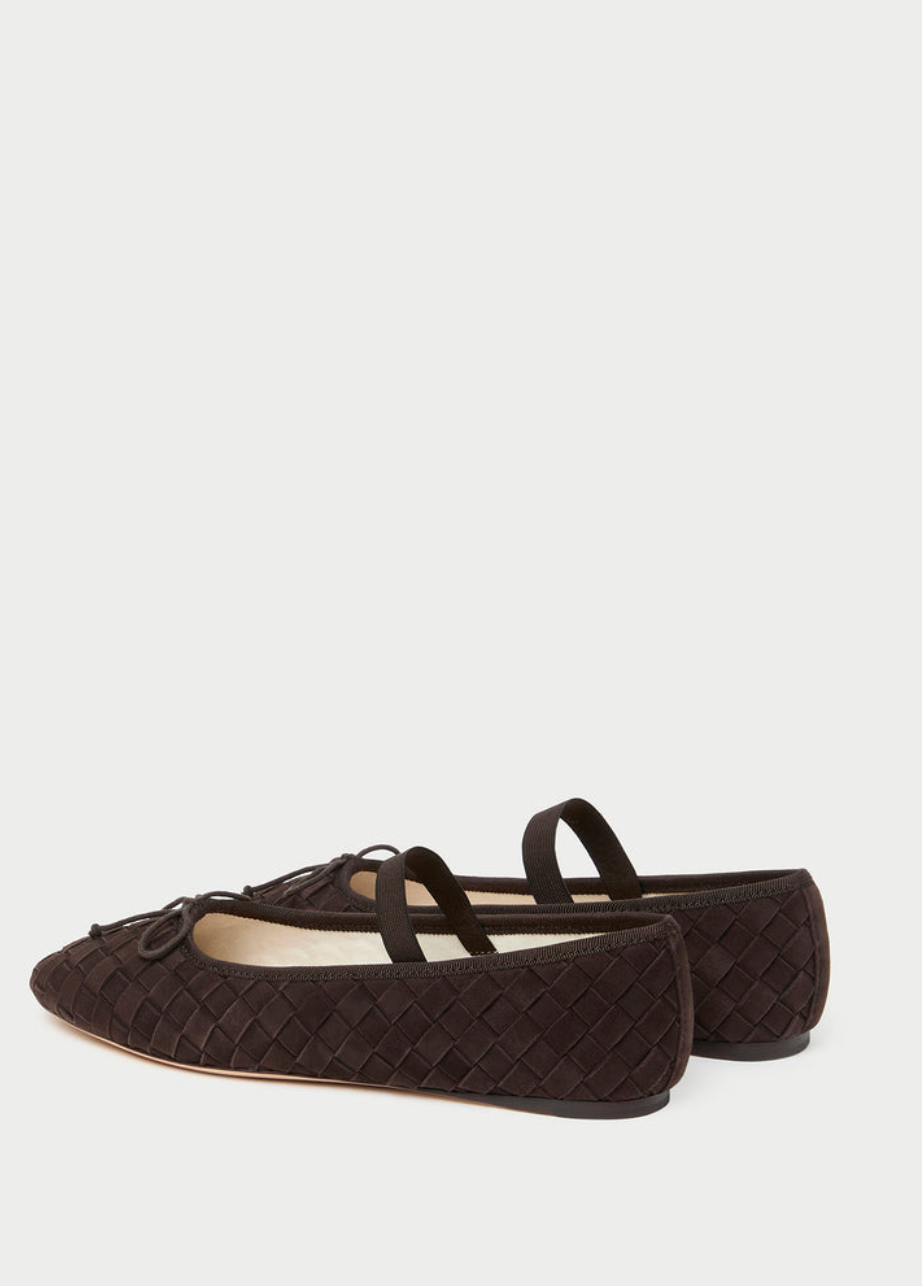 Leonie Brown Woven Soft Ballet Flat from Loeffler Randall | Shop Eleanor