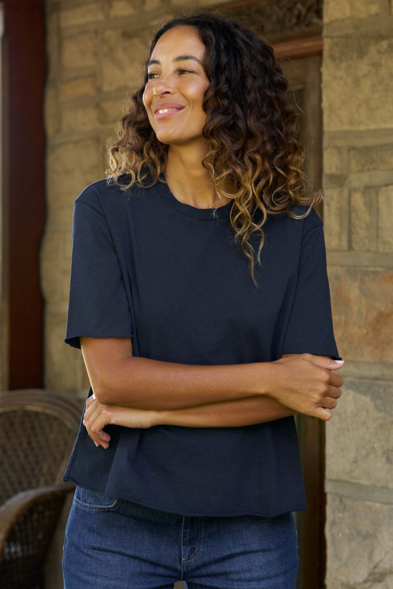 The Frank & Eileen Perry Tee in Navy | Shop Eleanor