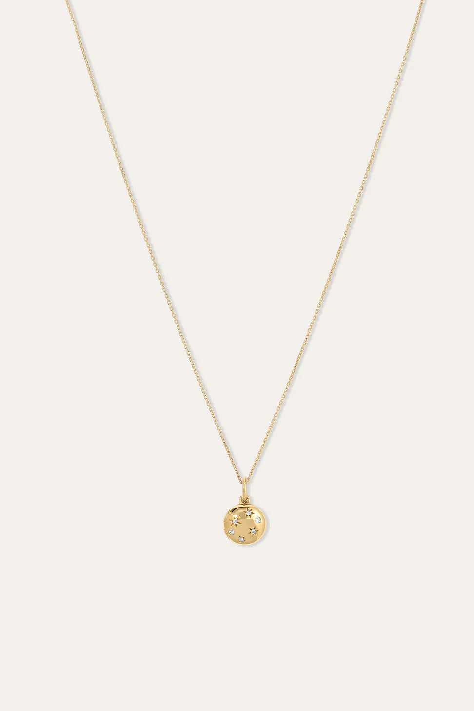 Adina Reyter Celestial Diamond 9k Gold Locket Mini Charm | Shop Eleanor