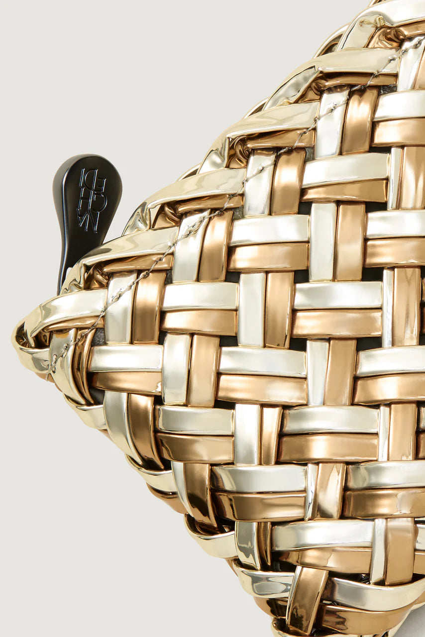 Naghedi St. Barths Petit Tote Double Weave in Metallic | Shop Eleanor