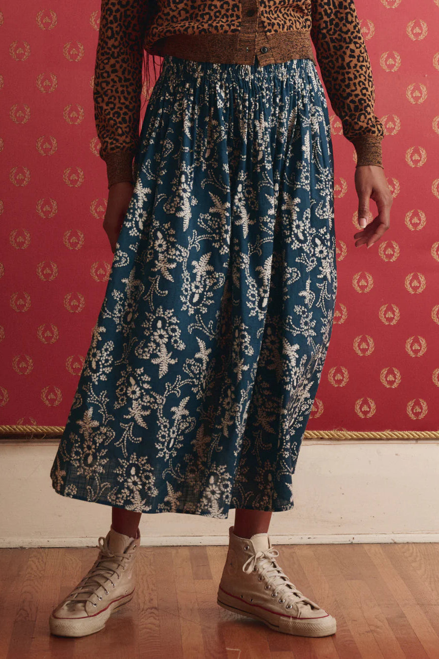 The Great Viola Skirt in Indigo Bandana | Shop Eleanor
