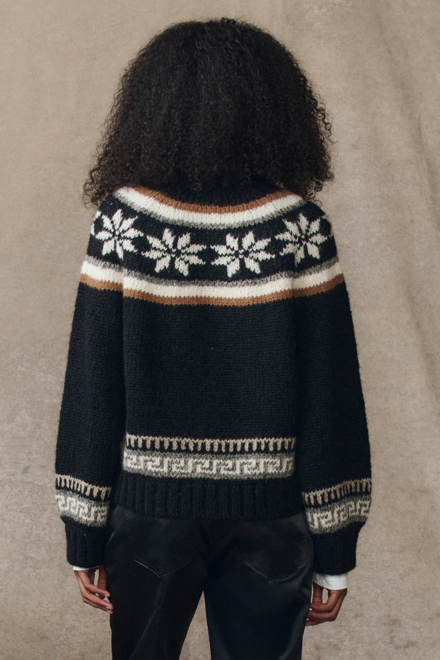 The Great Snowflake Ice Rink Nordic Cardigan | Shop Eleanor - Women's Vintage Sweaters