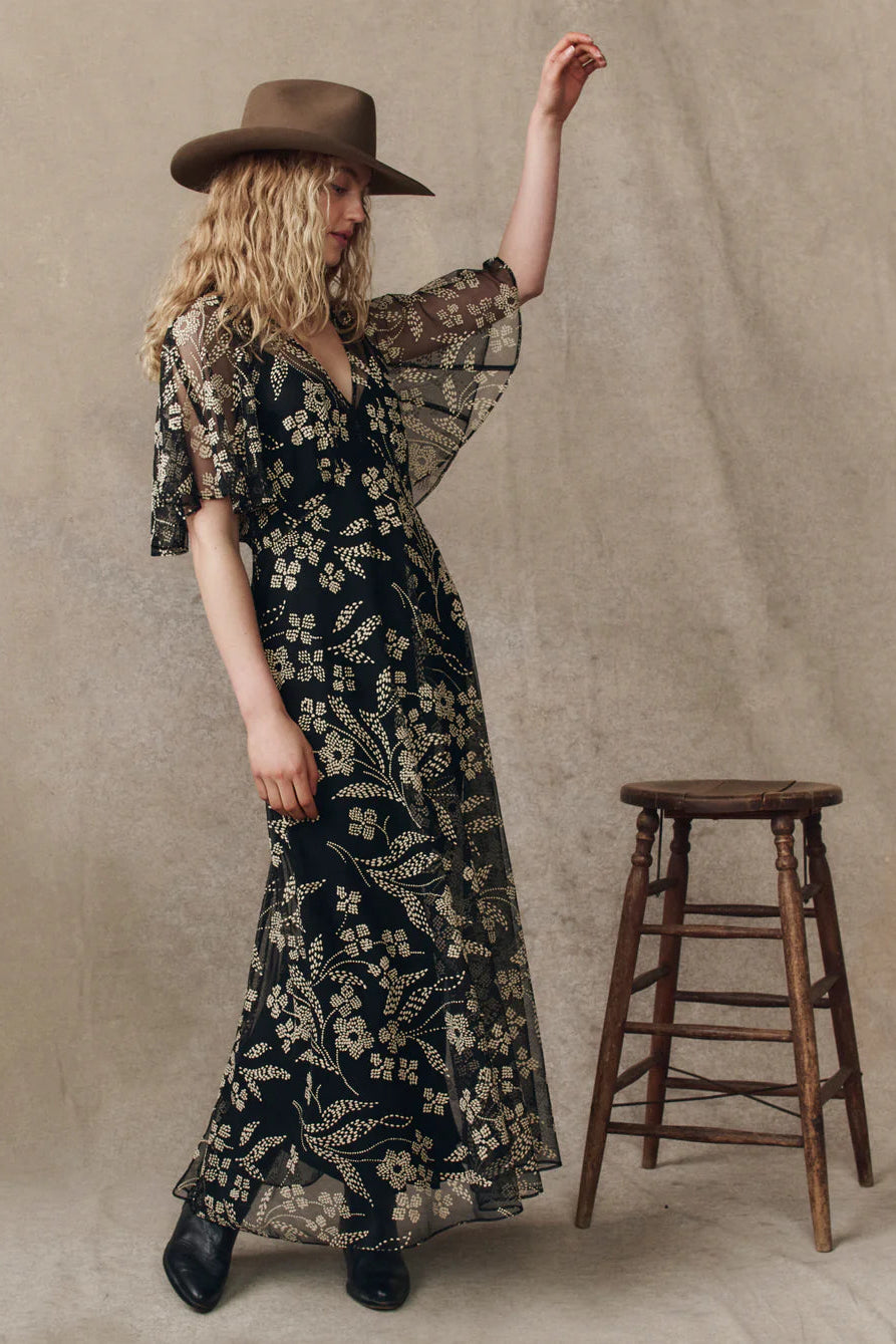 The Great Festal Dress in Brocade | Shop Eleanor - Winter Dresses