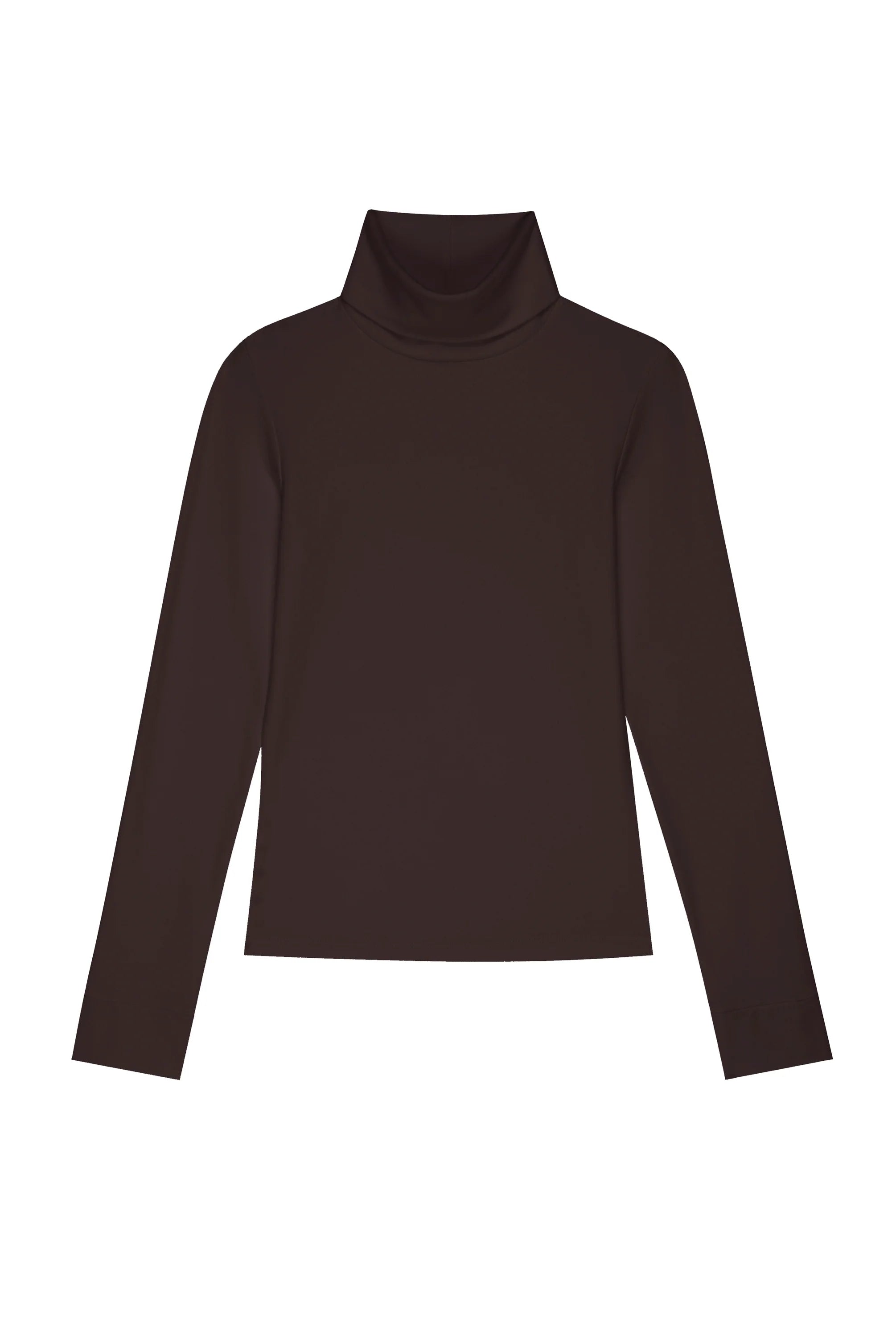 Donni Rib Turtleneck in Espresso | Shop Eleanor - Women's Essentials