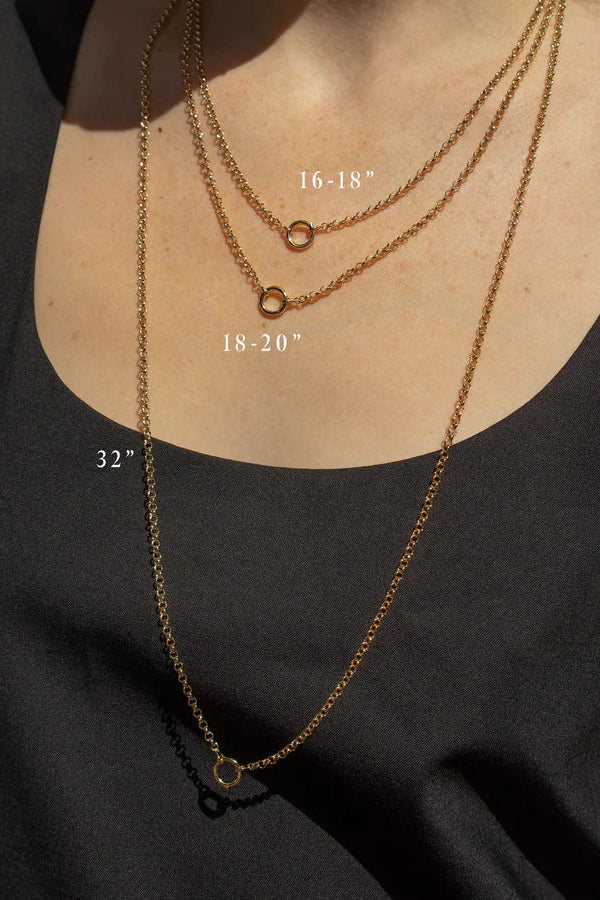 Thatch Vienna Rolo Charm Necklace in 32" | Shop Eleanor